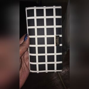 Kate Spade Black and White Checkered Wallet